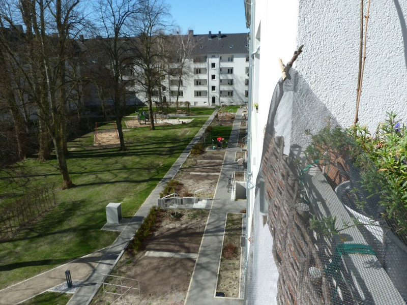 Großflächige Verdichtungen.