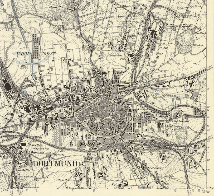 Industrialisierung im Dortmunder Norden um 1892