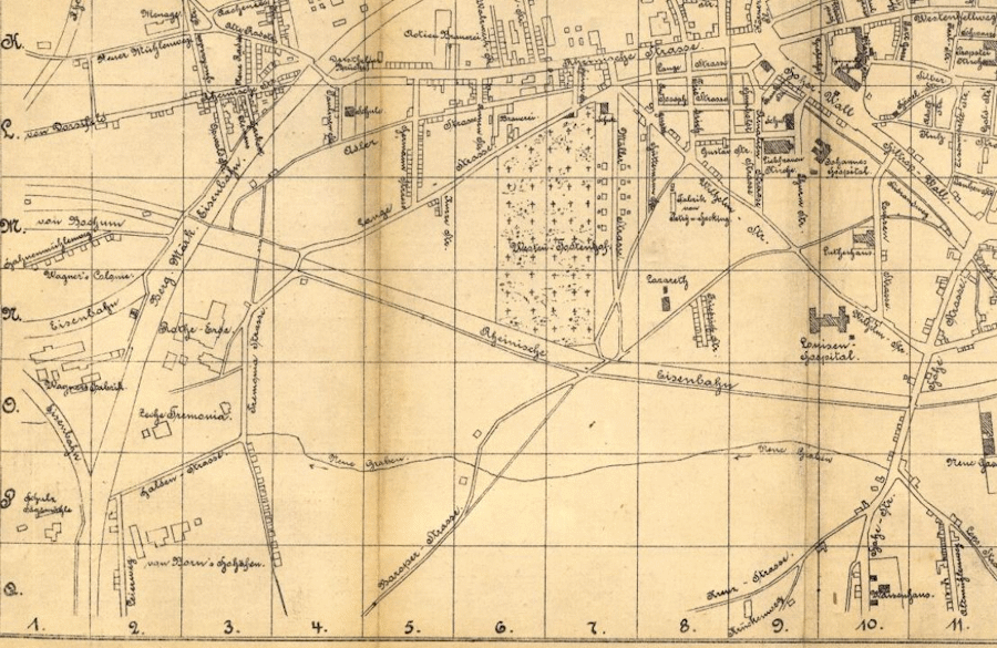 Stadtplan zum Dortmunder Adressbuch 1884