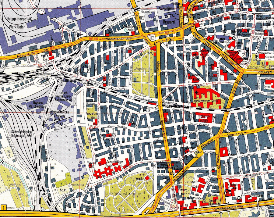 Östliches Ruhrgebiet 1995 (Stadtatlas Großraum Rhein-Ruhr, 14. Auflage)